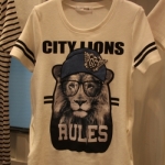 獅子眼鏡中長款短袖打底衫T恤上衣